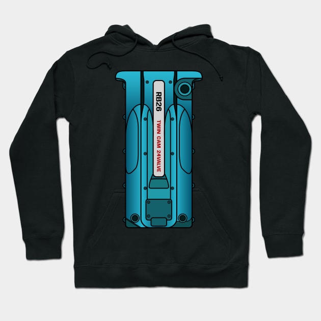 RB26 Valve Cover Hoodie by turboosted